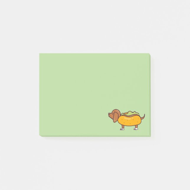 Hot Dog Dachshund Post-It Notes (Front)