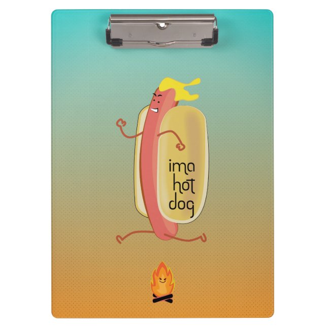 Hot Dog Dare Devil Clipboard (Front)