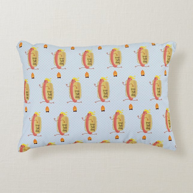 Hot Dog Dare Devil Decorative Cushion (Front)