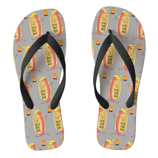 Hot Dog Dare Devil Flip Flops (Footbed)