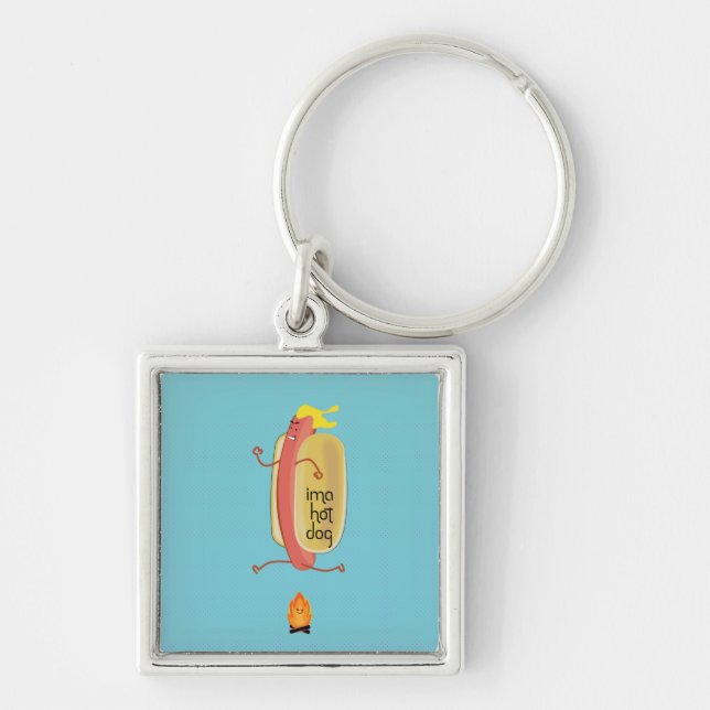 Hot Dog Dare Devil Key Ring (Front)