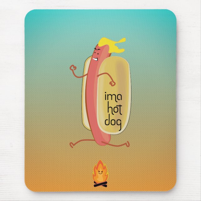 Hot Dog Dare Devil Mouse Mat (Front)