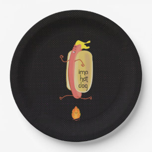 Hot Dog Dare Devil Paper Plate