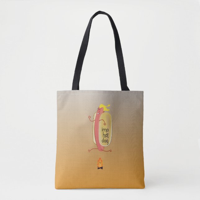 Hot Dog Dare Devil Tote Bag (Front)