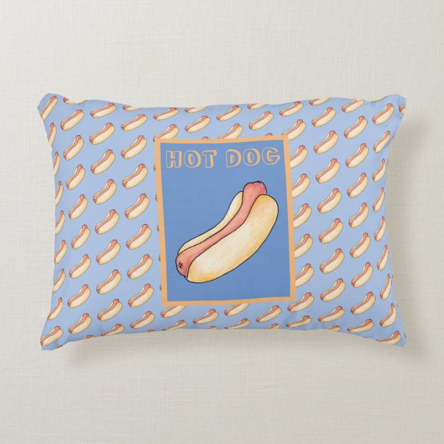 Hot dog decorative cushion (Front)