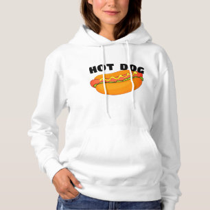 Hot Dog Design Sweatshirt, Funny Pork BBQ Hoodie