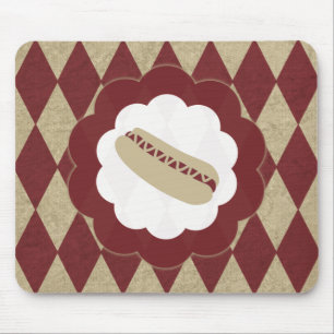 hot dog diamonds mouse mat