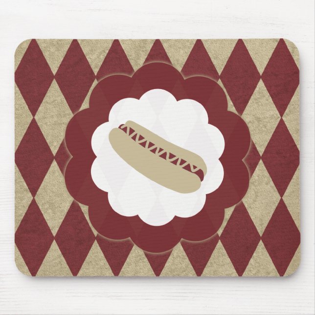 hot dog diamonds mouse mat (Front)