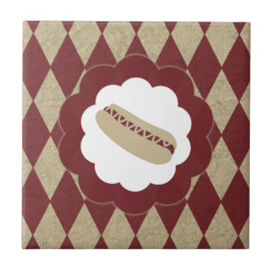 hot dog diamonds tile