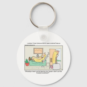 Hot Dog Divorces Funny Tees Mugs & Gifts Key Ring