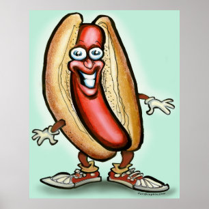 Hot Dog Dude Poster