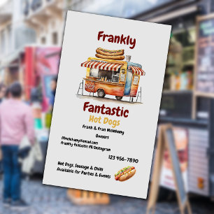 Hot Dog Food Truck Business Card