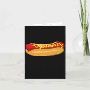 Hot dog funny hot dog lover performance card