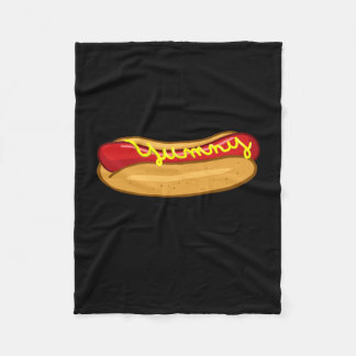 Hot dog funny hot dog lover performance  fleece blanket