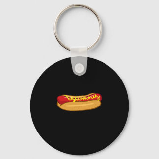 Hot dog funny hot dog lover performance key ring