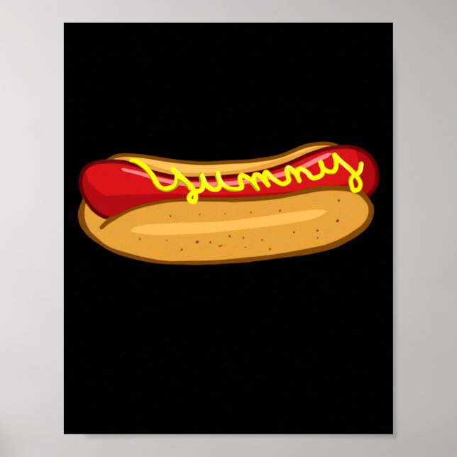 Hot dog funny hot dog lover performance  poster (Front)