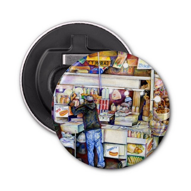 Hot Dog God, New York Bottle Opener (Front)