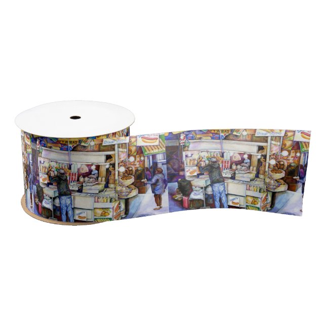 Hot Dog God, New York City Satin Ribbon (Spool)