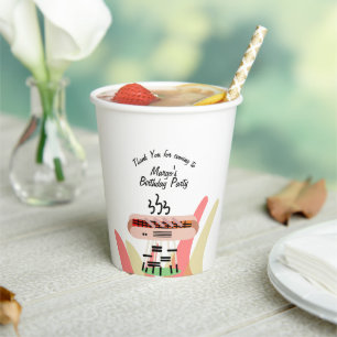 Hot Dog Grilling Birthday Party Cookout   Paper Cups
