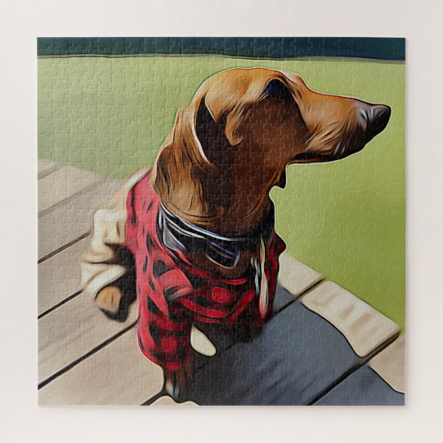 Hot Dog Hot Owner Jigsaw Puzzle (Vertical)