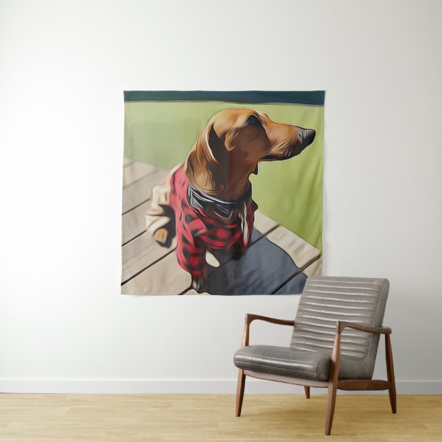 Hot Dog Hot Owner Tapestry (In Situ)