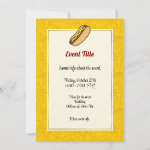 Hot Dog Invitation