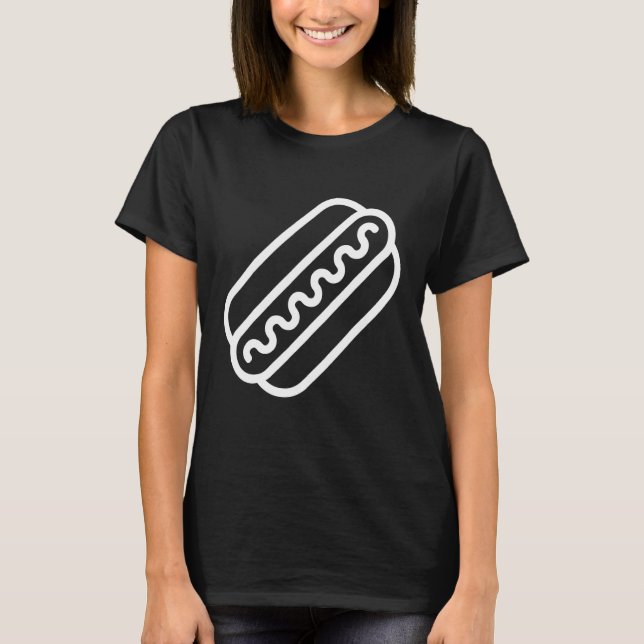 Hot Dog Junk Fast Food T-Shirt (Front)