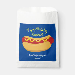 Hot Dog Kids Birthday Party Cook Out Cute Favour Bags