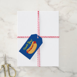 Hot Dog Kids Birthday Party Cook Out Cute Gift Tags