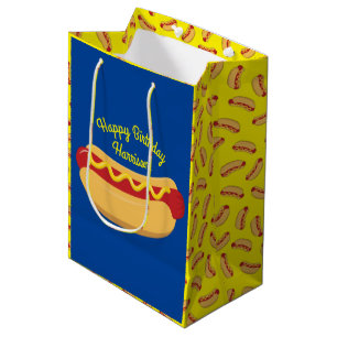 Hot Dog Kids Birthday Party Cook Out Cute Medium Gift Bag