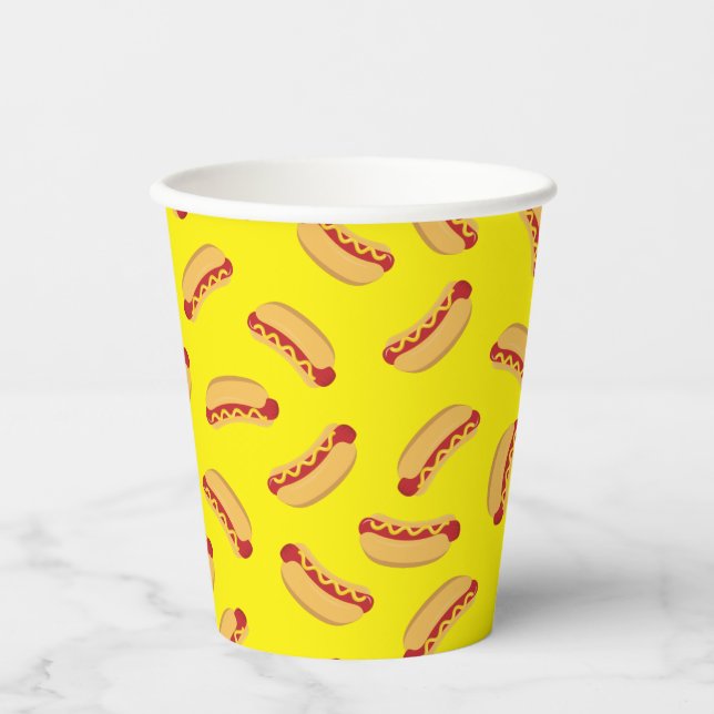 Hot Dog Kids Birthday Party Cook Out Cute  Paper C Cups (Front)