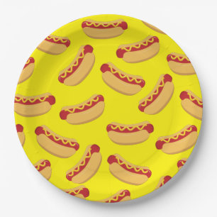 Hot Dog Kids Birthday Party Cook Out Cute Paper Plate