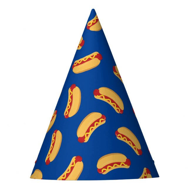 Hot Dog Kids Birthday Party Cook Out Cute Party Hat (Front)