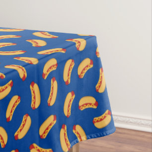 Hot Dog Kids Birthday Party Cook Out Cute Tablecloth