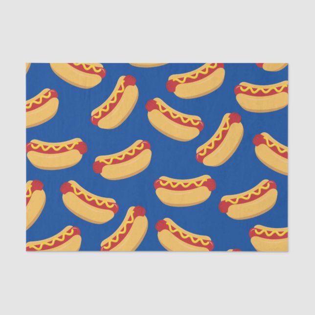 Hot Dog Kids Birthday Party Cook Out Cute Tissue Paper (Front)