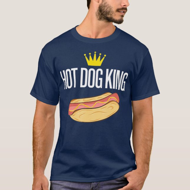 Hot Dog King Funny T-Shirt (Front)