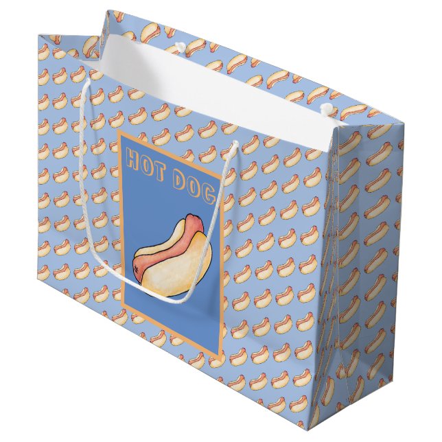 Hot dog large gift bag (Front Angled)