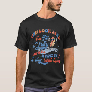 Hot Dog Love USA Fun You Look Like Fourth Of July T-Shirt