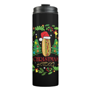 Hot Dog Lover Xmas Ugly HotDog Christmas t shirt Thermal Tumbler