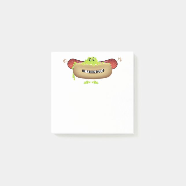 HOT DOG MAN POST-IT NOTES (Front)