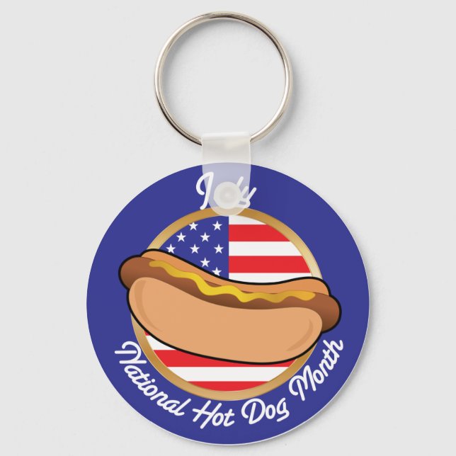 Hot Dog National Key Ring (Front)