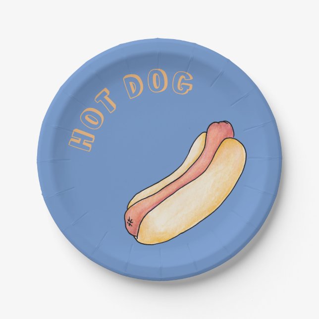 Hot dog paper plate (Front)