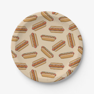 Hot dog paper plate