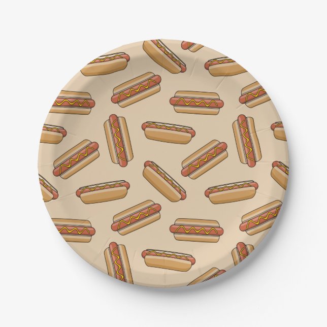 Hot dog paper plate (Front)