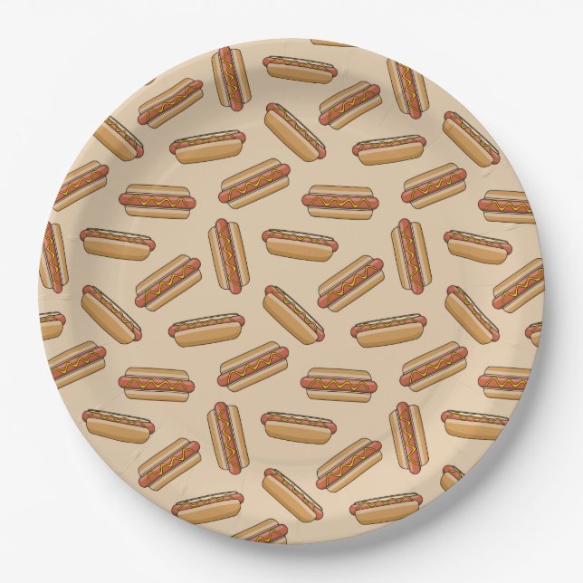 Hot dog paper plate (Front)