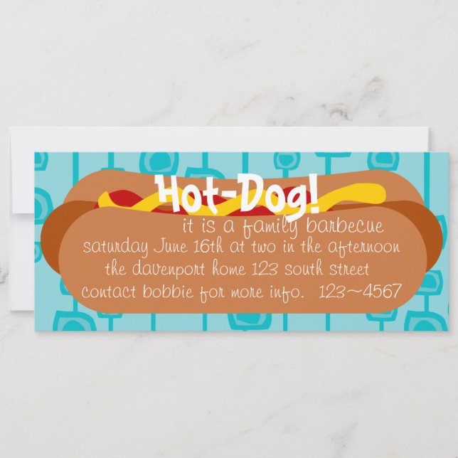 Hot Dog! Party Invitation (Front)