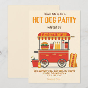 Hot Dog Party Invitation – Fun Food Celebration