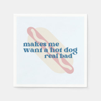 Hot Dog Party Napkins