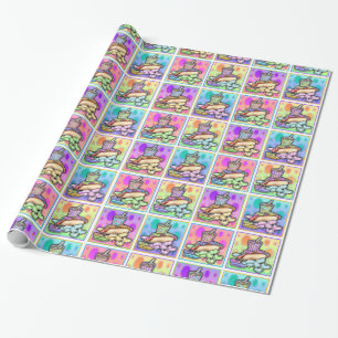 Hot Dog Pop Art Wrapping Paper