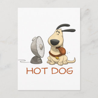 Hot Dog Postcard